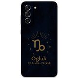 Gramaphone Galaxy S21 Fe Uyumlu Oğlak Burcu Desenli Telefon Kılıfı + Ekran Koruyucu - 5777