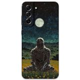 Gramaphone Galaxy S21 Fe Uyumlu Retro Desenli Telefon Kılıfı + Ekran Koruyucu - 5844