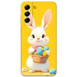 Gramaphone Galaxy S21 Fe Uyumlu Tavşan Desenli Telefon Kılıfı + Ekran Koruyucu - 5806