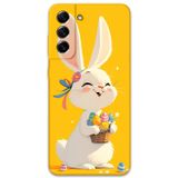 Gramaphone Galaxy S21 Fe Uyumlu Tavşan Desenli Telefon Kılıfı + Ekran Koruyucu - 5807