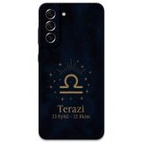 Gramaphone Galaxy S21 Fe Uyumlu Terazi Burcu Desenli Telefon Kılıfı + Ekran Koruyucu - 5774
