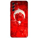 Gramaphone Galaxy S21 Fe Uyumlu Türk Bayrağı Desenli Telefon Kılıfı + Ekran Koruyucu - 5847