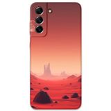 Gramaphone Galaxy S21 Fe Uyumlu Uzay Desenli Telefon Kılıfı + Ekran Koruyucu - 5859