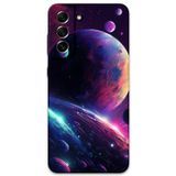 Gramaphone Galaxy S21 Fe Uyumlu Uzay Desenli Telefon Kılıfı + Ekran Koruyucu - 5862