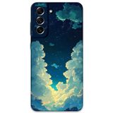 Gramaphone Galaxy S21 Fe Uyumlu Uzay Desenli Telefon Kılıfı + Ekran Koruyucu - 5868