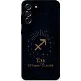 Gramaphone Galaxy S21 Fe Uyumlu Yay Burcu Desenli Telefon Kılıfı + Ekran Koruyucu - 5776