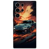 Gramaphone Galaxy S22 Ultra ile Uyumlu Araba Desenli Telefon Kılıfı + Ekran Koruyucu - 5766