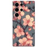 Gramaphone Galaxy S22 Ultra ile Uyumlu Çiçek Desenli Telefon Kılıfı + Ekran Koruyucu - 5801