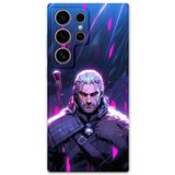 Gramaphone Galaxy S22 Ultra ile Uyumlu Geralt Desenli Telefon Kılıfı + Ekran Koruyucu - 5826