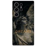 Gramaphone Galaxy S22 Ultra ile Uyumlu Retro Desenli Telefon Kılıfı + Ekran Koruyucu - 5832
