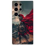 Gramaphone Galaxy S22 Ultra ile Uyumlu Retro Desenli Telefon Kılıfı + Ekran Koruyucu - 5834