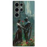 Gramaphone Galaxy S22 Ultra ile Uyumlu Retro Desenli Telefon Kılıfı + Ekran Koruyucu - 5839
