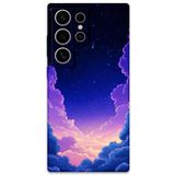 Gramaphone Galaxy S22 Ultra ile Uyumlu Uzay Desenli Telefon Kılıfı + Ekran Koruyucu - 5867
