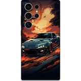 Gramaphone Galaxy S22 Ultra Uyumlu Araba Desenli Telefon Kılıfı + Ekran Koruyucu - 5766