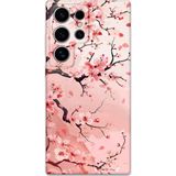 Gramaphone Galaxy S22 Ultra Uyumlu Çiçek Desenli Telefon Kılıfı + Ekran Koruyucu - 5805