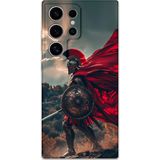 Gramaphone Galaxy S22 Ultra Uyumlu Retro Desenli Telefon Kılıfı + Ekran Koruyucu - 5834