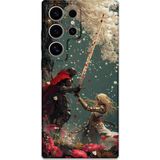 Gramaphone Galaxy S22 Ultra Uyumlu Retro Desenli Telefon Kılıfı + Ekran Koruyucu - 5838
