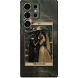 Gramaphone Galaxy S22 Ultra Uyumlu Retro Desenli Telefon Kılıfı + Ekran Koruyucu - 5846