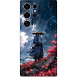 Gramaphone Galaxy S22 Ultra Uyumlu Samuray Desenli Telefon Kılıfı + Ekran Koruyucu - 5825