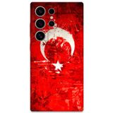 Gramaphone Galaxy S22 Ultra Uyumlu Türk Bayrağı Desenli Telefon Kılıfı + Ekran Koruyucu - 5847