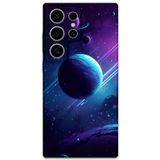 Gramaphone Galaxy S22 Ultra Uyumlu Uzay Desenli Telefon Kılıfı + Ekran Koruyucu - 5866