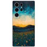 Gramaphone Galaxy S22 Ultra Uyumlu Uzay Desenli Telefon Kılıfı + Ekran Koruyucu - 5871