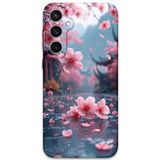 Gramaphone Galaxy S23 Fe Uyumlu Çiçek Desenli Telefon Kılıfı + Ekran Koruyucu - 5794