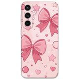 Gramaphone Galaxy S23 Fe Uyumlu Kurdele Desenli Telefon Kılıfı + Ekran Koruyucu - 5803