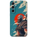 Gramaphone Galaxy S23 Plus ile Uyumlu Kratos Desenli Telefon Kılıfı + Ekran Koruyucu - 5824