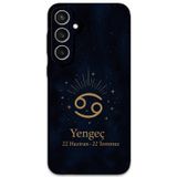 Gramaphone Galaxy S23 Plus Uyumlu Yengeç Burcu Desenli Telefon Kılıfı + Ekran Koruyucu - 5771