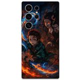 Gramaphone Galaxy S23 Ultra ile Uyumlu Anime Desenli Telefon Kılıfı + Ekran Koruyucu - 5745