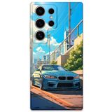 Gramaphone Galaxy S23 Ultra ile Uyumlu Araba Desenli Telefon Kılıfı + Ekran Koruyucu - 5760