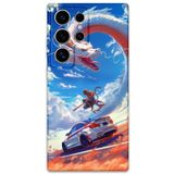 Gramaphone Galaxy S23 Ultra ile Uyumlu Araba Desenli Telefon Kılıfı + Ekran Koruyucu - 5764