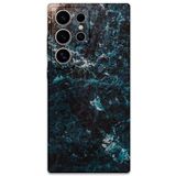 Gramaphone Galaxy S23 Ultra ile Uyumlu Mermer Desenli Telefon Kılıfı + Ekran Koruyucu - 5819