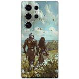 Gramaphone Galaxy S23 Ultra ile Uyumlu Retro Desenli Telefon Kılıfı + Ekran Koruyucu - 5843