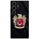 Gramaphone Galaxy S23 Ultra ile Uyumlu Türk Desenli Telefon Kılıfı + Ekran Koruyucu - 5855