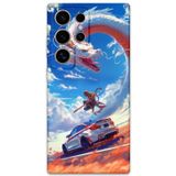Gramaphone Galaxy S23 Ultra Uyumlu Araba Desenli Telefon Kılıfı + Ekran Koruyucu - 5764