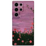Gramaphone Galaxy S23 Ultra Uyumlu Çiçek Desenli Telefon Kılıfı + Ekran Koruyucu - 5793