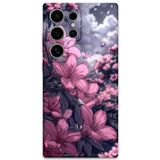 Gramaphone Galaxy S23 Ultra Uyumlu Çiçek Desenli Telefon Kılıfı + Ekran Koruyucu - 5796