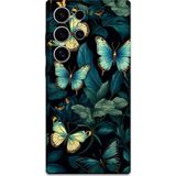 Gramaphone Galaxy S23 Ultra Uyumlu Kelebek Desenli Telefon Kılıfı + Ekran Koruyucu - 5791