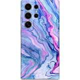 Gramaphone Galaxy S23 Ultra Uyumlu Mermer Desenli Telefon Kılıfı + Ekran Koruyucu - 5816