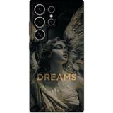 Gramaphone Galaxy S23 Ultra Uyumlu Retro Desenli Telefon Kılıfı + Ekran Koruyucu - 5832