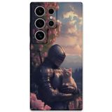 Gramaphone Galaxy S23 Ultra Uyumlu Retro Desenli Telefon Kılıfı + Ekran Koruyucu - 5845