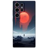 Gramaphone Galaxy S23 Ultra Uyumlu Uzay Desenli Telefon Kılıfı + Ekran Koruyucu - 5861