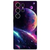 Gramaphone Galaxy S23 Ultra Uyumlu Uzay Desenli Telefon Kılıfı + Ekran Koruyucu - 5862