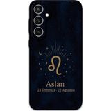 Gramaphone Galaxy S23 Uyumlu Aslan Burcu Desenli Telefon Kılıfı + Ekran Koruyucu - 5772