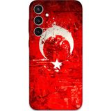 Gramaphone Galaxy S24 Fe Uyumlu Türk Bayrağı Desenli Telefon Kılıfı + Ekran Koruyucu - 5847