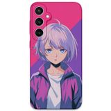 Gramaphone Galaxy S24 Plus ile Uyumlu Anime Desenli Telefon Kılıfı + Ekran Koruyucu - 5742