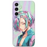 Gramaphone Galaxy S24 Plus ile Uyumlu Anime Desenli Telefon Kılıfı + Ekran Koruyucu - 5743