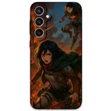 Gramaphone Galaxy S24 Plus ile Uyumlu Anime Desenli Telefon Kılıfı + Ekran Koruyucu - 5744